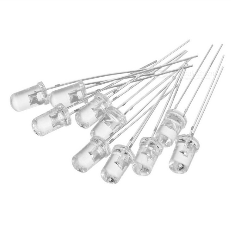 LED لیزری هایبرایت 5mm نارنجی بسته 50 عددی