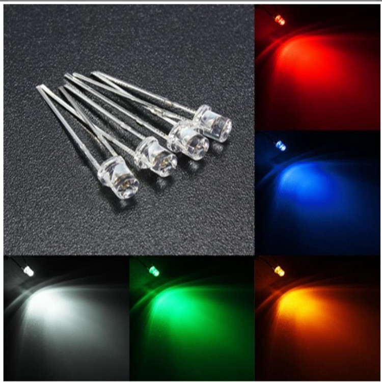 LED لیزری هایبرایت 5mm زرد بسته 50 عددی