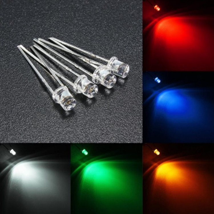 LED لیزری هایبرایت 5mm نارنجی بسته 50 عددی