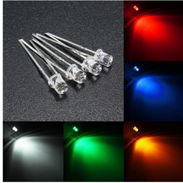 LED لیزری هایبرایت 5mm آبی بسته 50 عددی