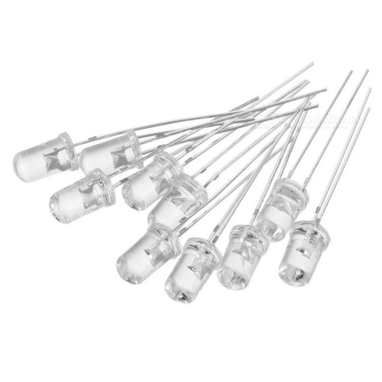 LED لیزری هایبرایت 5mm سفید بسته 50 عددی