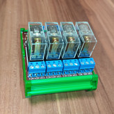 کارت رله 24 ولت 10 آمپر 4 کاناله مدل 24V-10A-4